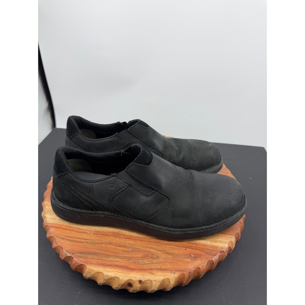 Worx 5045 Slip-On Safety‎ Toe Work Shoes Mens 9.5 Black Leather SD ASTM F2413-18
